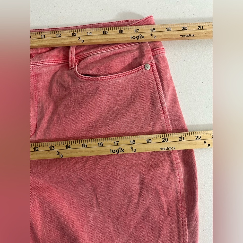 J Jill Denim Authentic Fit Slim Ankle Womens Size 16 Pink Casual - Picture 12 of 14